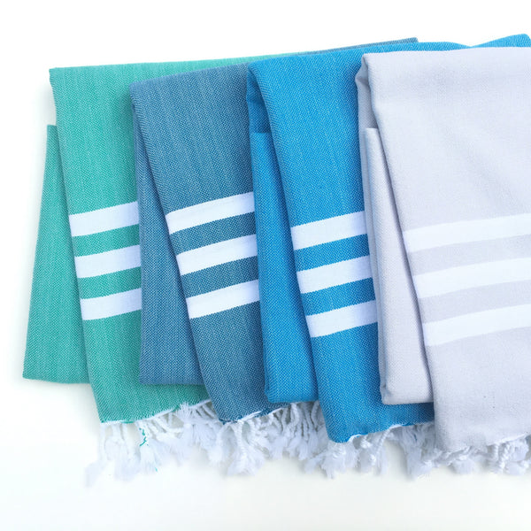 Bandol Organic Cotton Hand-loomed Pestemal Turkish towels - soft, absorbent, luxurious