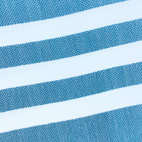 Bandol Organic Cotton Hand-loomed Mediterranean Blue Pestemal Turkish towel