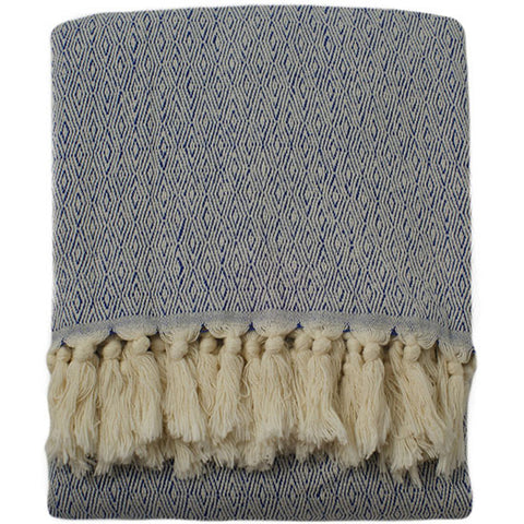 Bosphorus Throw Blanket - Blue