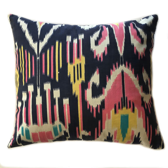 Vintage Printed Ikat Pillow Cover - To‘ytepa