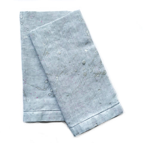 Funfetti Splatter-painted Dinner Napkins - Grey (set of 2)