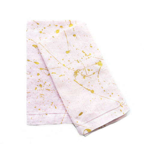 Funfetti Splatter-painted Dinner Napkins - Rosé (set of 2)
