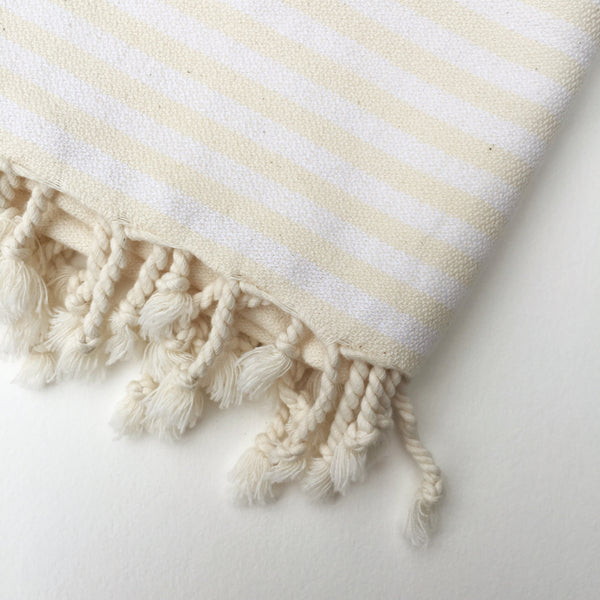 Splendid Organic Turkish Towel - Ecru & White