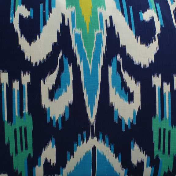 Vintage Printed Ikat Pillow Sham - Yangiyer