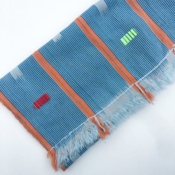 Vintage Indigo Throw Blanket from Mali - Dix