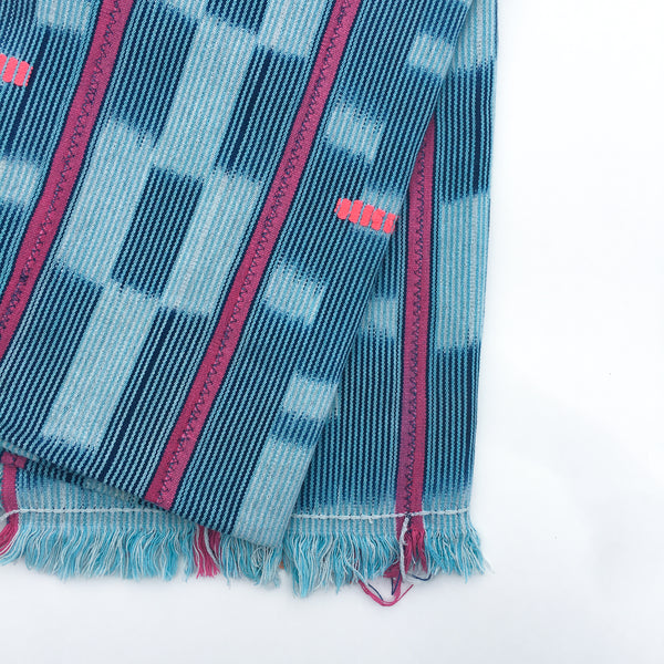 Vintage Indigo Throw Blanket from Mali - Quinze
