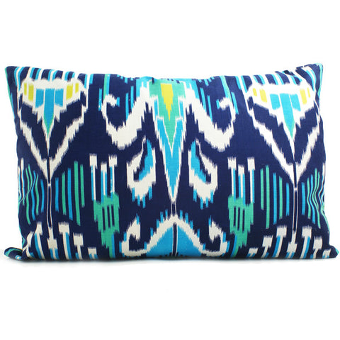 Vintage Printed Ikat Pillow Sham - Yangiyer